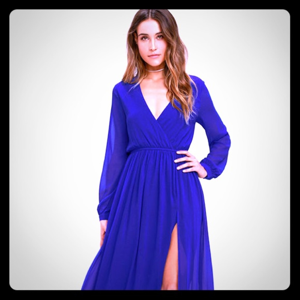 Royal Blue Maxi Dress